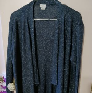 Jacklyn Smith Cover up blue with sparkles cardigan
